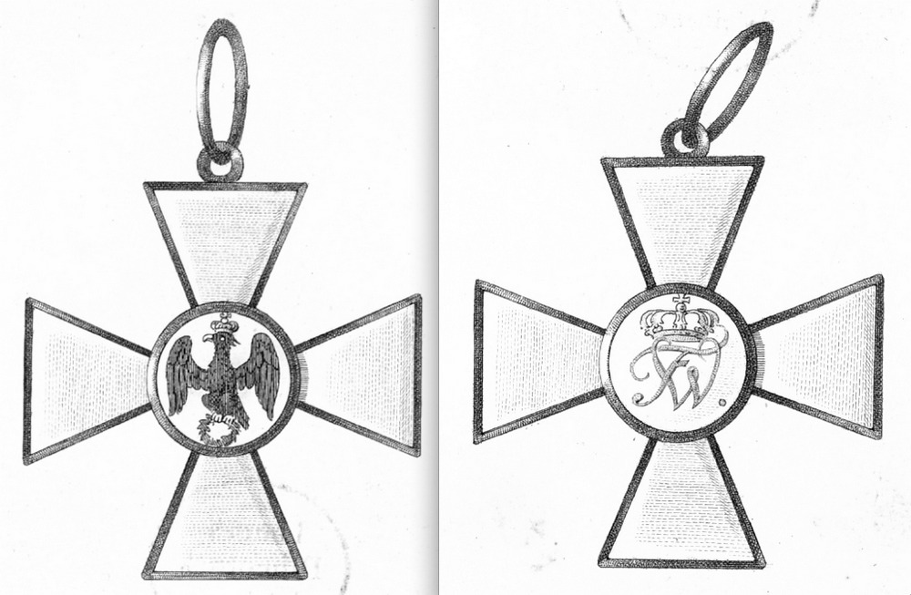 Reproduktion aus der Preußischen Ordensliste 1817, Roter Adlerorden 1. Klasse, erstes Modell