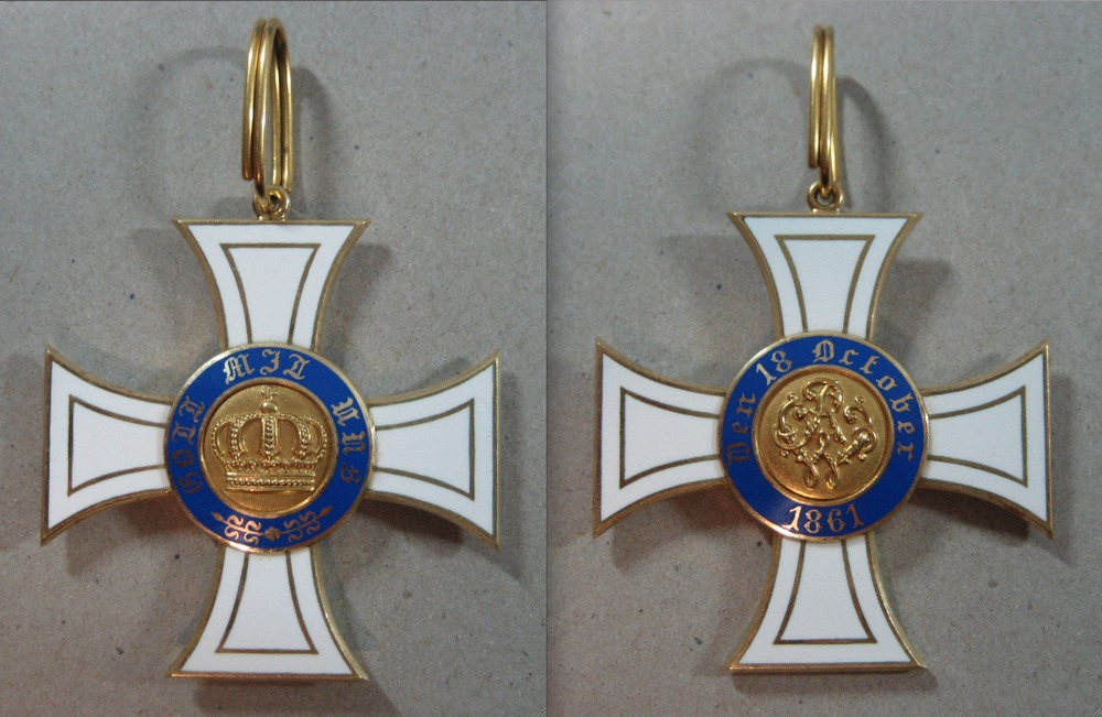 Ordensband 0,50m Preussen Kronenorden Kreuz 2 Klasse 